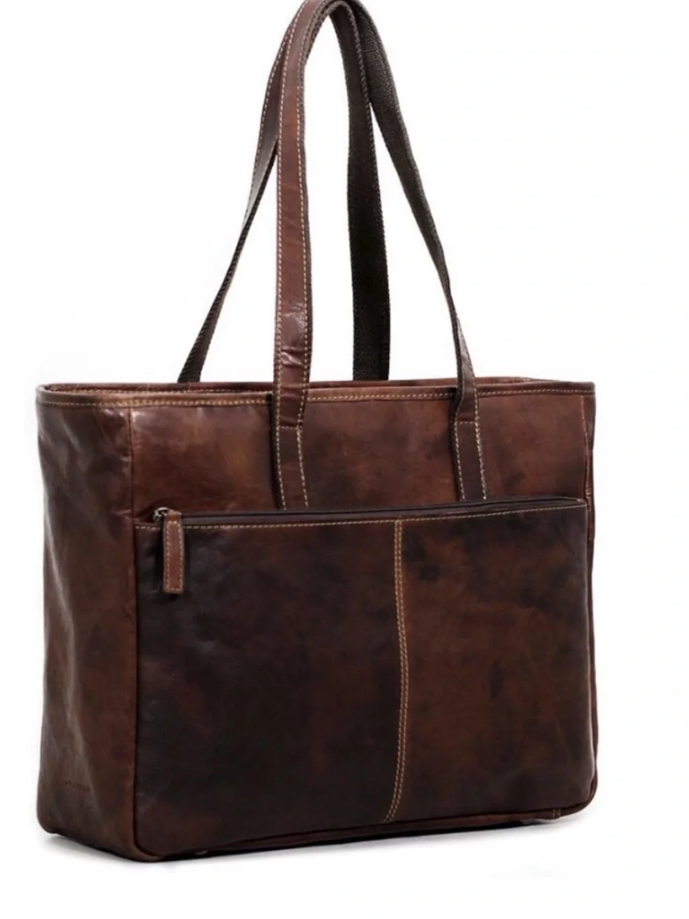 Jack George’s Full Grain Leather Tote Briefcase NWOT